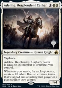 Adeline, cathare resplendissante - Planeswalker symbol stamped promos