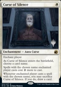 Maldiction de silence - Planeswalker symbol stamped promos