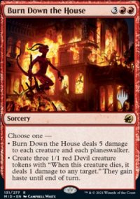 Incendier la maison - Planeswalker symbol stamped promos