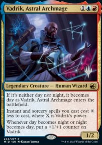 Vadrik, archimage astral - Planeswalker symbol stamped promos