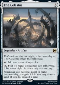 Le Celestus - Planeswalker symbol stamped promos