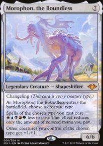 Morophon, l'Abondant - Planeswalker symbol stamped promos