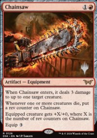 Chainsaw - Planeswalker symbol stamped promos