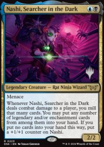 Nashi, chercheur de l'ombre - Planeswalker symbol stamped promos