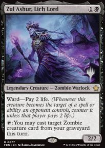 Zul Ashur, seigneuresse liche - Planeswalker symbol stamped promos