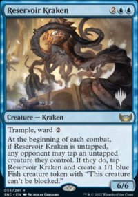 Kraken de rservoir - Planeswalker symbol stamped promos