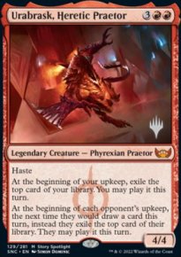 Urabrask, praetor hrtique - Planeswalker symbol stamped promos