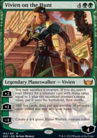 Vivien en chasse - Planeswalker symbol stamped promos