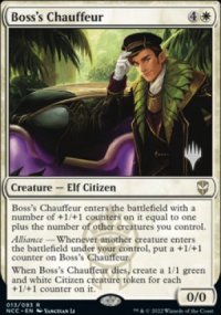 Chauffeur du patron - Planeswalker symbol stamped promos