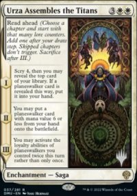 Urza rassemble les Titans - Planeswalker symbol stamped promos