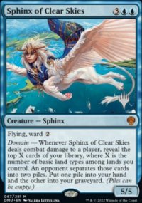 Sphinx des cieux limpides - Planeswalker symbol stamped promos