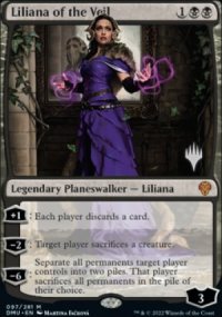 Liliana du voile - Planeswalker symbol stamped promos