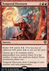 Orage de feu temporel - Planeswalker symbol stamped promos