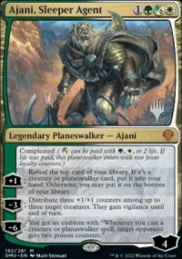 Ajani, agent en sommeil - Planeswalker symbol stamped promos