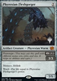 Avaleur de chair phyrexian - Planeswalker symbol stamped promos