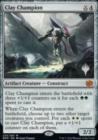 Champion d'argile - Planeswalker symbol stamped promos