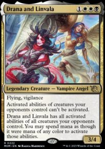 Drana et Linvala - Planeswalker symbol stamped promos