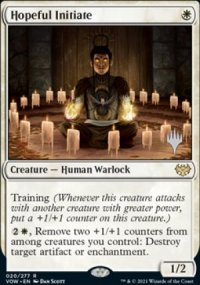 Adepte optimiste - Planeswalker symbol stamped promos