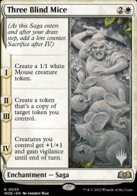 Trois souris aveugles - Planeswalker symbol stamped promos