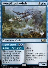 Baleine de loch  corne<br>Brche du lagon - Planeswalker symbol stamped promos