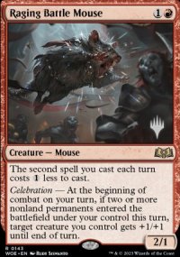 Souris de combat enrage - Planeswalker symbol stamped promos