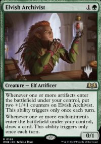 Archiviste elfe - Planeswalker symbol stamped promos