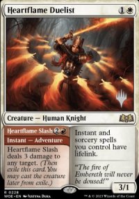 Duelliste flammecur<br>Balafre de flammecur - Planeswalker symbol stamped promos