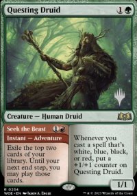 Druide en qute<br>En qute de la bte - Planeswalker symbol stamped promos