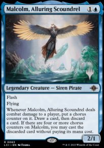 Malcolm, vaurien attirant - Planeswalker symbol stamped promos