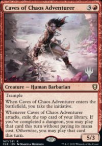 Aventurire des Cavernes du Chaos - Planeswalker symbol stamped promos