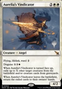 Justificatrice d'Aurlia - Planeswalker symbol stamped promos