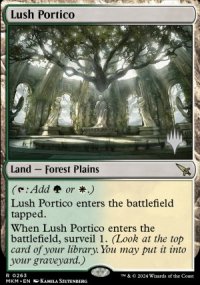 Portique luxuriant - Planeswalker symbol stamped promos