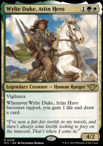 Wylie Duke, hros atiin - Planeswalker symbol stamped promos