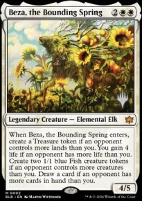 Beuza, le printemps bondissant - Planeswalker symbol stamped promos