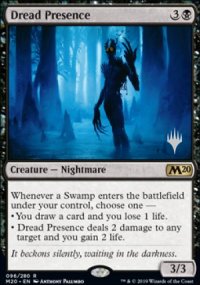 Prsence effroyable - Planeswalker symbol stamped promos