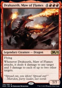 Drakuseth, gueule de flammes - Planeswalker symbol stamped promos