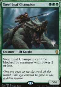 Champion Feuille-Acier - Planeswalker symbol stamped promos