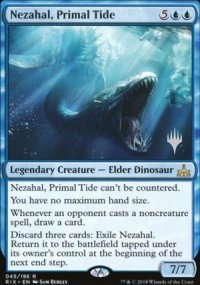 Nezahal, Mare primordiale - Planeswalker symbol stamped promos