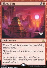 Soleil de sang - Planeswalker symbol stamped promos