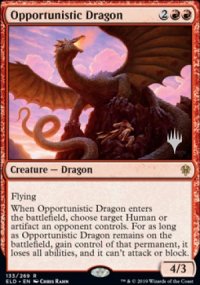 Dragon opportuniste - Planeswalker symbol stamped promos