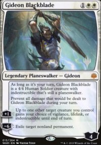 Gideon Lamenoire - Planeswalker symbol stamped promos