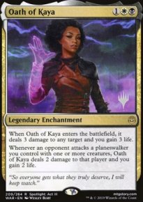 Serment de Kaya - Planeswalker symbol stamped promos