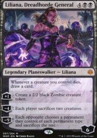 Liliana, gnrale de la Horde de l'effroi - Planeswalker symbol stamped promos