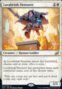 Aventurire de Bourg-sur-Lave - Planeswalker symbol stamped promos