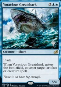 Grand requin vorace - Planeswalker symbol stamped promos