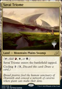 Triome de Sava - Planeswalker symbol stamped promos