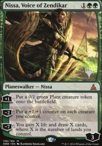 Nissa, voix de Zendikar - Planeswalker symbol stamped promos