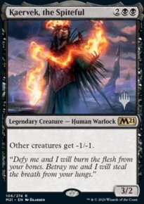 Krvek, le malveillant - Planeswalker symbol stamped promos