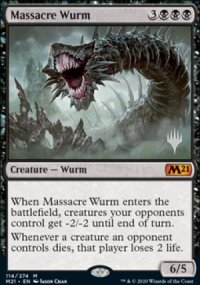 Guivre du massacre - Planeswalker symbol stamped promos