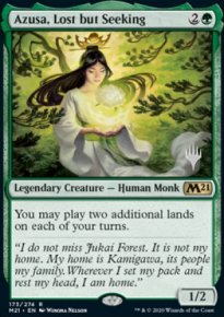 Azusa, gare mais en qute - Planeswalker symbol stamped promos